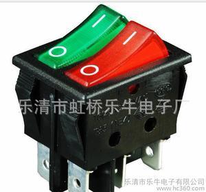 【專業(yè)21X15帶燈二檔4腳ON-OFF船型開關(guān)/翹板開關(guān)】價(jià)格_廠家_圖片 -