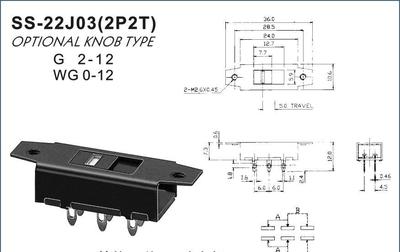 【拔動(dòng)開關(guān)Slide switch SS-22J03】?jī)r(jià)格_廠家_圖片